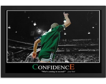Digital Download Larry bird 1988 3-point contest &quot;Confidence&quot; poster