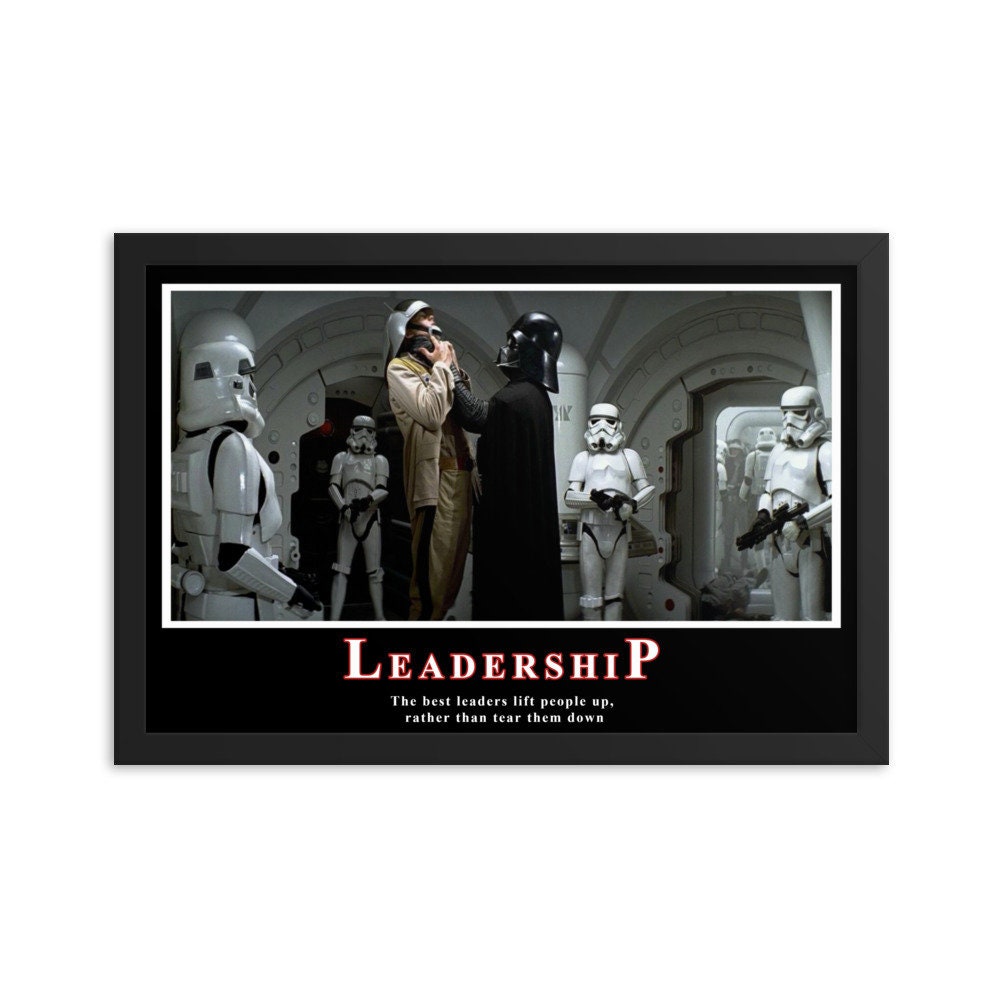 Darth Vader leadership Poster Etsy