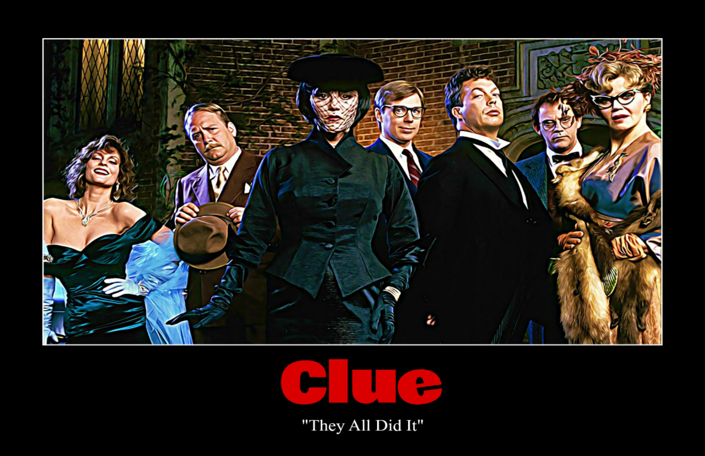 Clue Movie they All Did It Poster Etsy UK