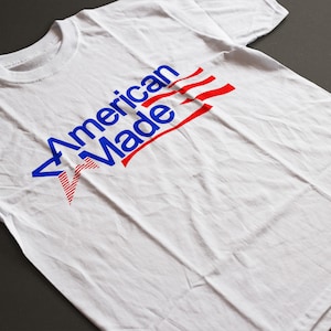 Hulk Hogan style &quot;American Made&quot; t-shirt