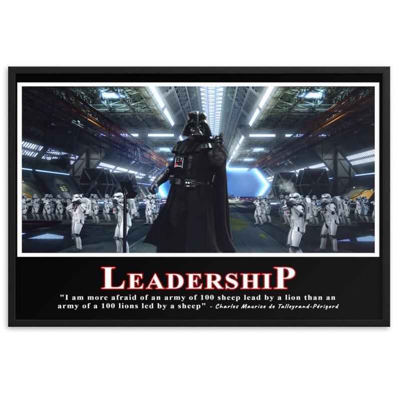 Darth Vader Leadership Poster Etsy