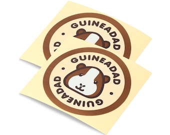 GuineaDad Large Sticker 2-Pack (Guinea Pig Sticker)