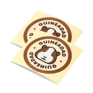 GuineaDad Large Sticker 2-Pack (Guinea Pig Sticker)