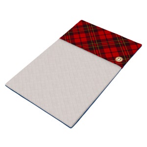 GuineaDad Fleece Liner 2.0 Guinea Pig Fleece Cage Liners Bedding Burrowing Pocket Sleeve Absorbent Antibacterial Bamboo Waterproof Red Plaid