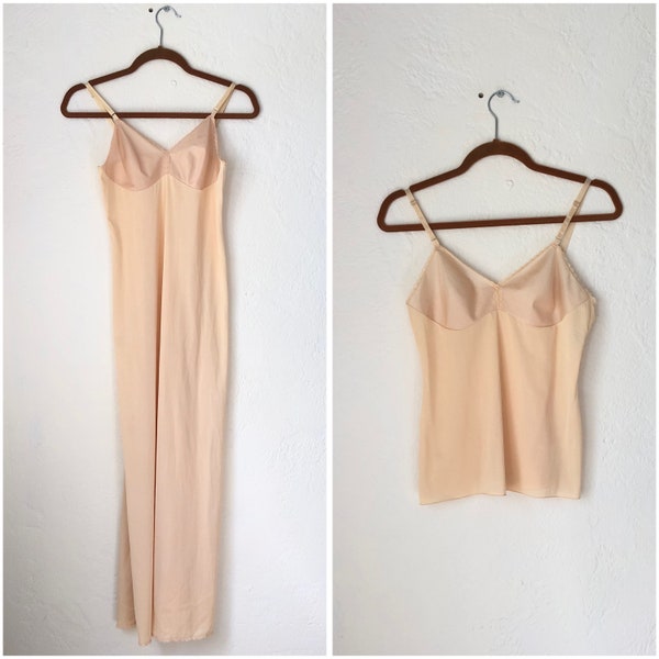 Vintage Vanity Fair Slip Dress Set Made In The USA.