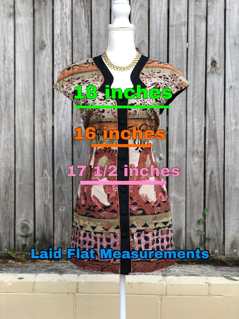 Vintage 90's Ann Tobias Abstract Print Dress image 8