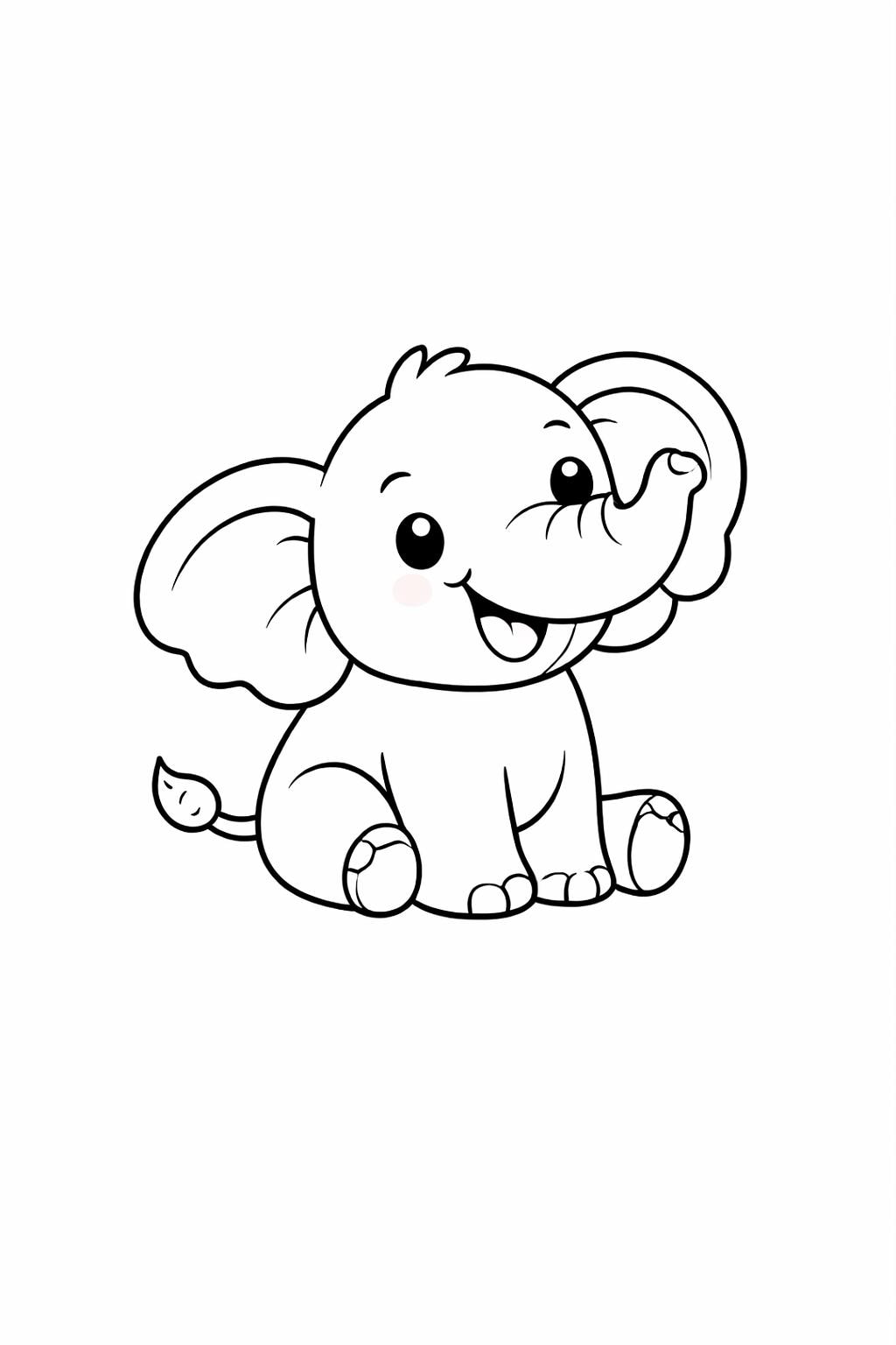 Kids Animal Coloring Book 20 Cute Animal Coloring Pages for Toddlers ...