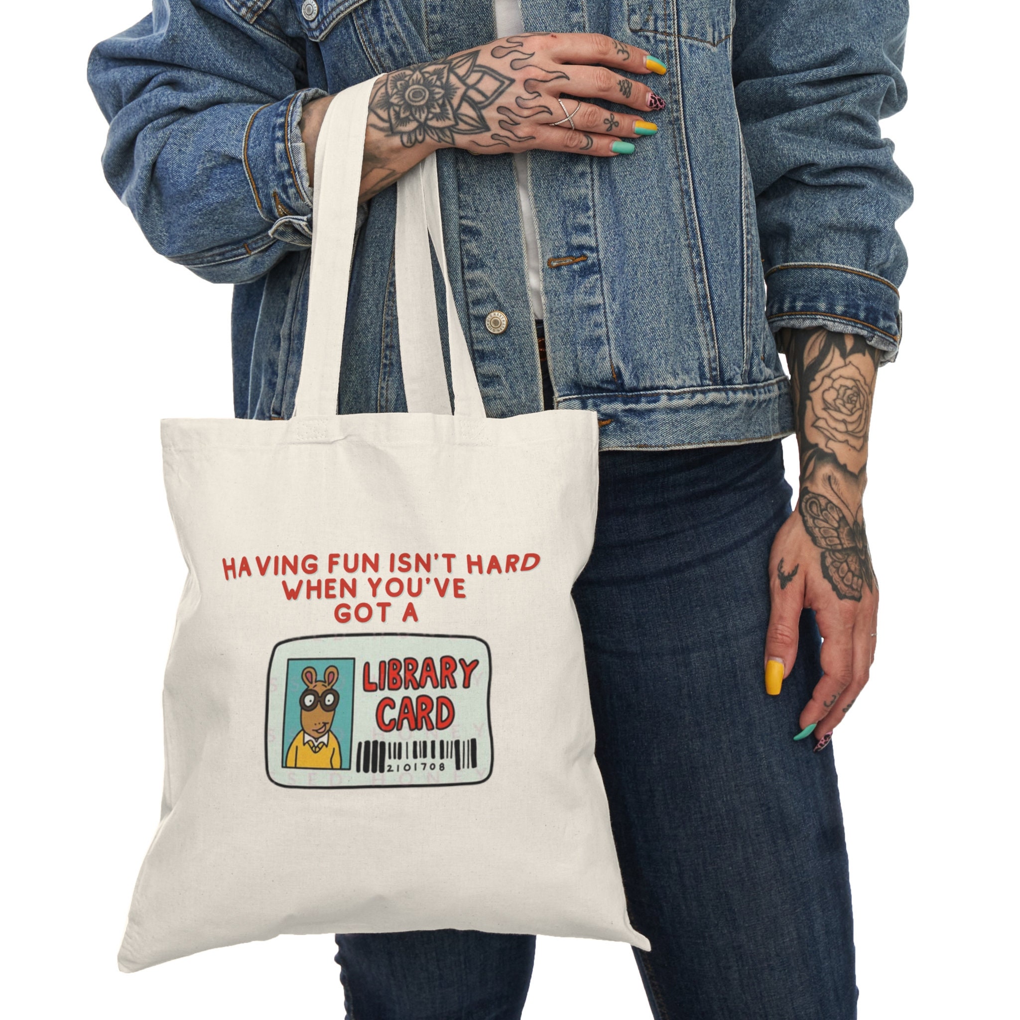 Library Card Tote Bag curated on LTK