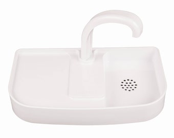 Sink Twice (Sink Smaller) for toilet tanks under 15.5" wide (measured with the tank lid off).