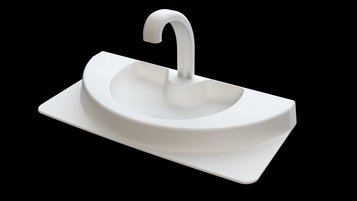 Sink Bigger Water and Space Saving Toilet Tank Lid for Rectangular Tanks Larger Than 18 and