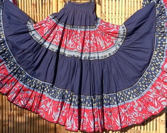 Jupe provençale ATELIER PROVENCAL Extra full circle skirt Provencal skirt High amplitude Skirt french vintage skirt Jupe de Provence