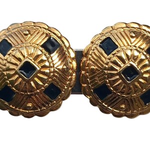 Boucles D'oreilles Vintage Signées Alexandre De Paris - Élégance Couture Française Intemporelle