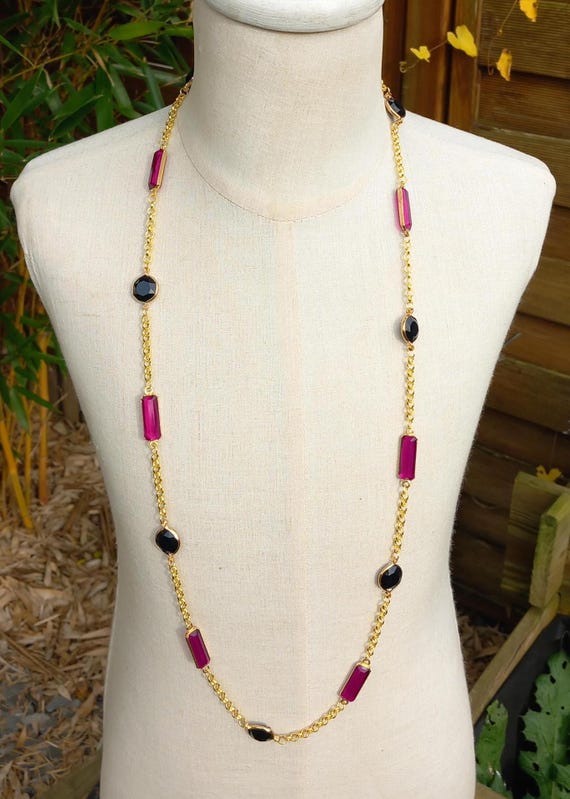 Collier Vintage En Argent 925 Et Or — Sans Emballage, Jamais Porté