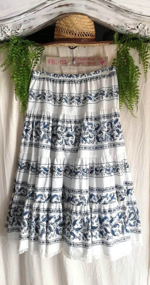 Jupe provencale vintage jupe - Gem