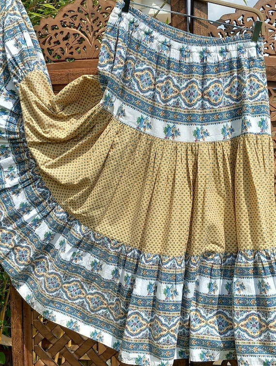 Superbe Jupe Provencale Grande Taille Extra full circle skirt Provencal skirt High amplitude Skirt Jupe de Provence Gathered Skirt Etsy France