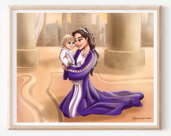 パドメ・アミダラ ルーク・スカイウォーカー ウォールアート デジタル