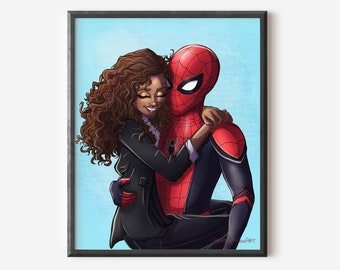 スパイダーマン　ホームカミング　ジクレーアート スパイダーマン：ホームカミング ドローイング – A4/A3 ジクレー