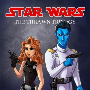 Thrawn Mara Jade Star Wars Print, Grand Admiral Thrawn Star Wars Drawing image 2
