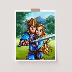 Link Zelda Legend of Zelda Decor | Tears of the Kingdom Zelda Wall Art
