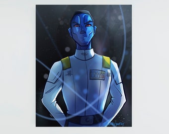 Thrawn Star Wars Drawing | Star Wars Art