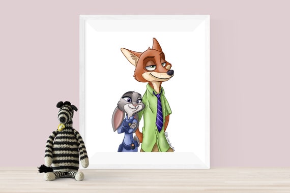 ズートピア ニック・ワイルド ジュディ・ホップス ディズニーアート