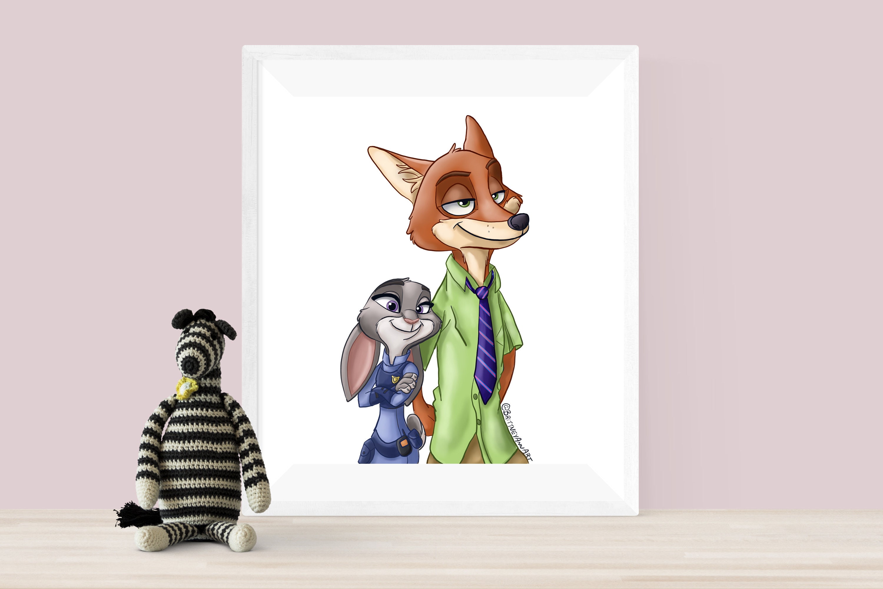 ズートピア ニック・ワイルド ジュディ・ホップス ディズニーアート