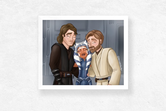 スター・ウォーズの絵、アソーカ・タノ、オビ＝ワン・ケノービ