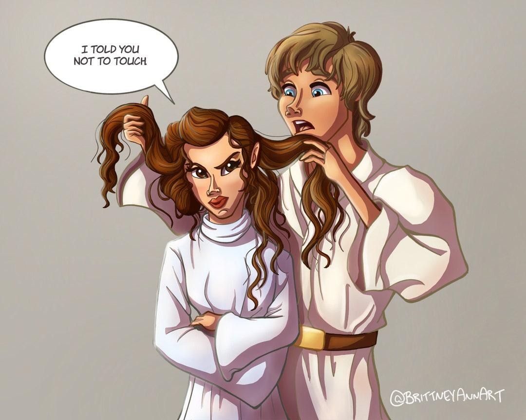 Star Wars Drawing Princess Leia Luke Skywalker, the Empire Strikes Back Star Wars Office Decor