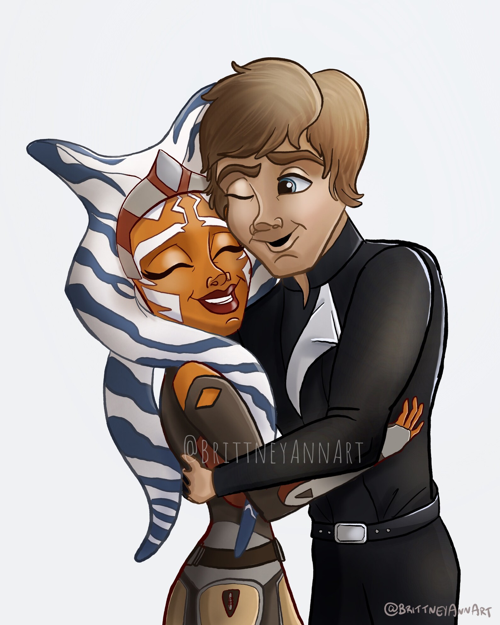 Ahsoka Tano Art Luke Skywalker Wall Art Ahsoka Star Wars Art Etsy Israel