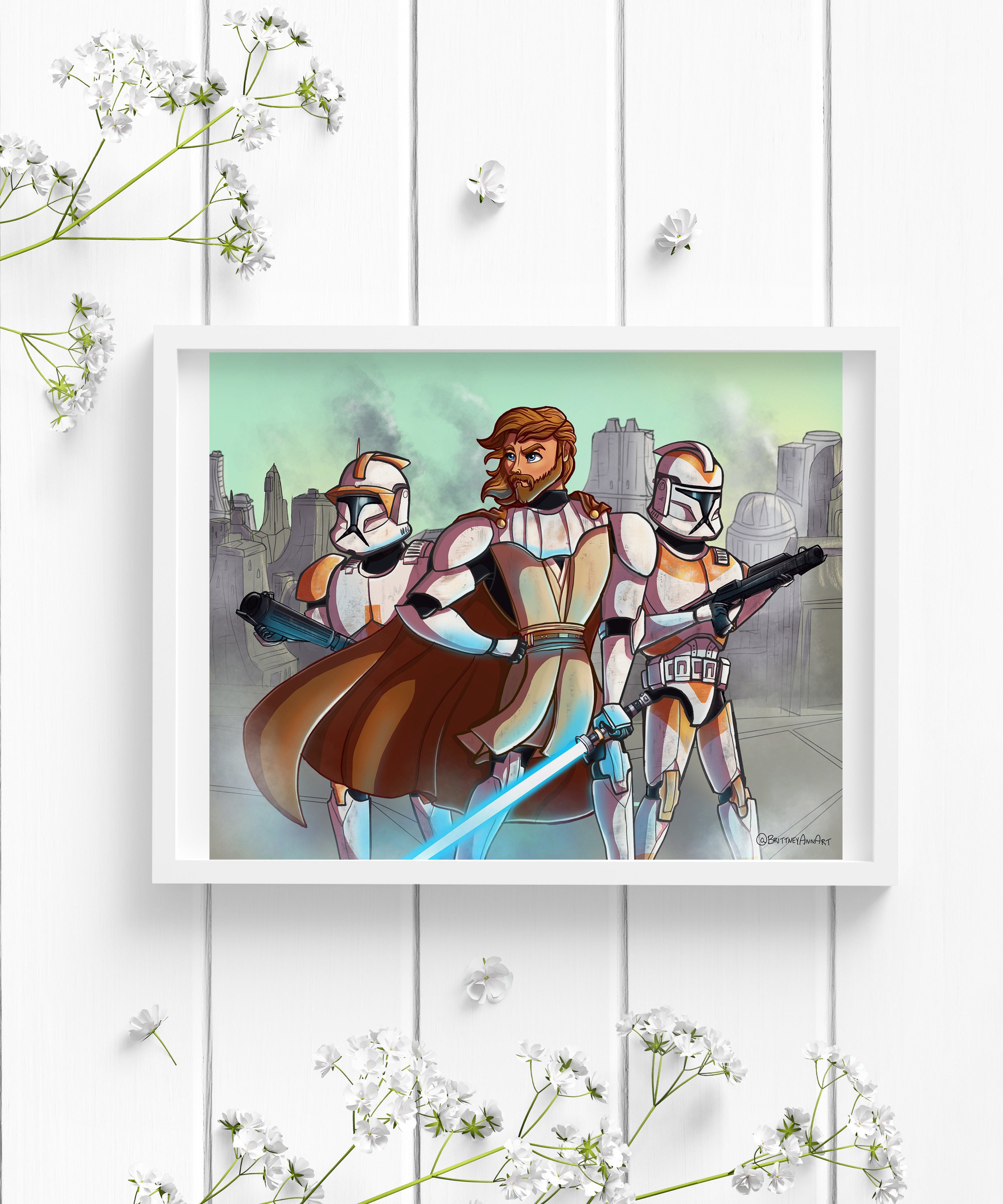 Obi Wan Kenobi Loth Cat Star Wars Drawing Obi wan Clone Wars Star Wars Print