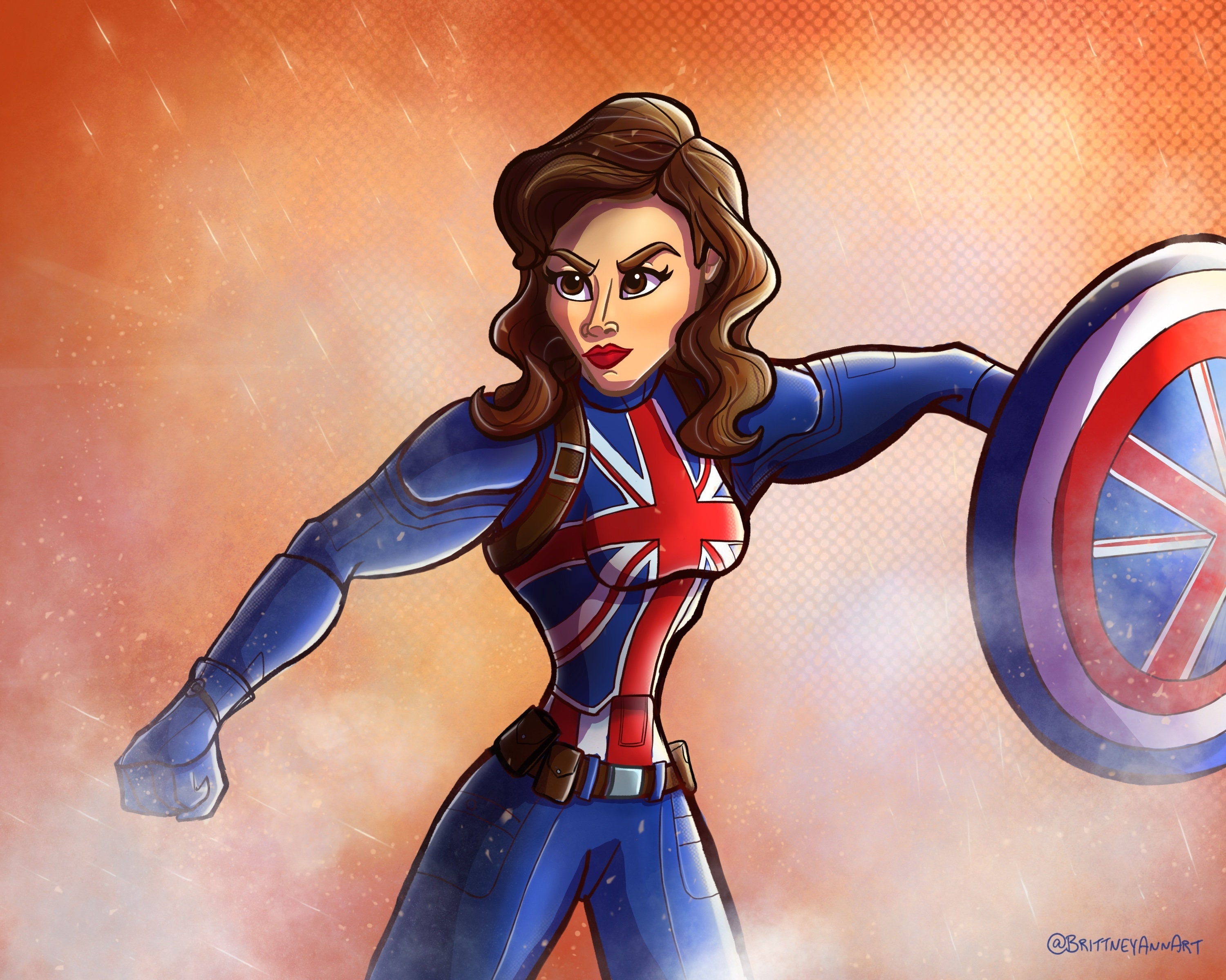 Peggy Carter Avenger Wall Art | MCU Marvel Art Print
