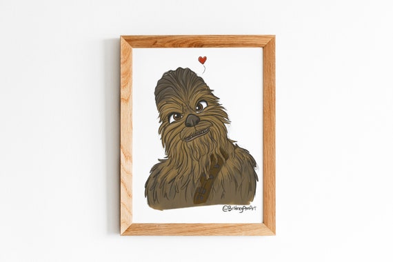Chewbacca Star Wars Art Star Wars Baby Baby Shower Gift Etsy Chewbacca Star Wars Art Star Wars Baby Baby Shower Gift Etsy