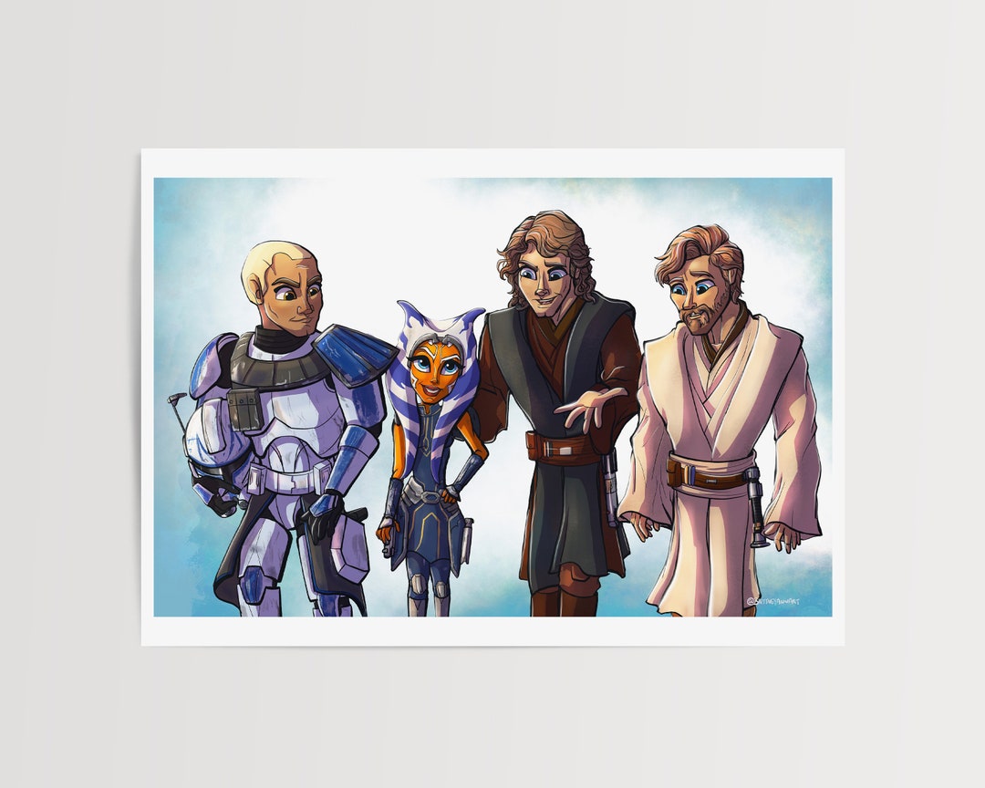 キャプテン・レックス、アソーカ、アナキン・スカイウォーカー、オビ