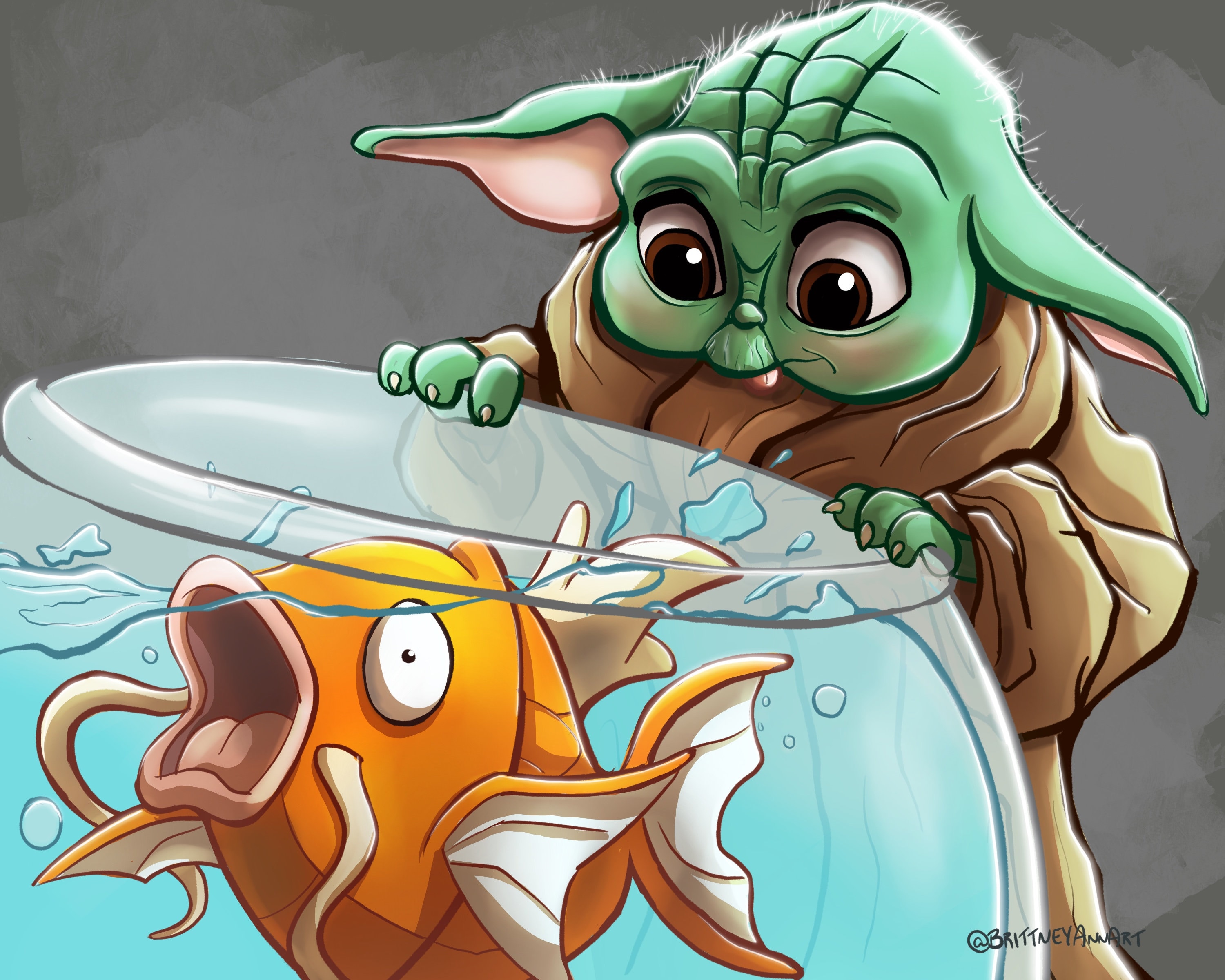 絵(エアブラシアート) スターウォーズヨーダ