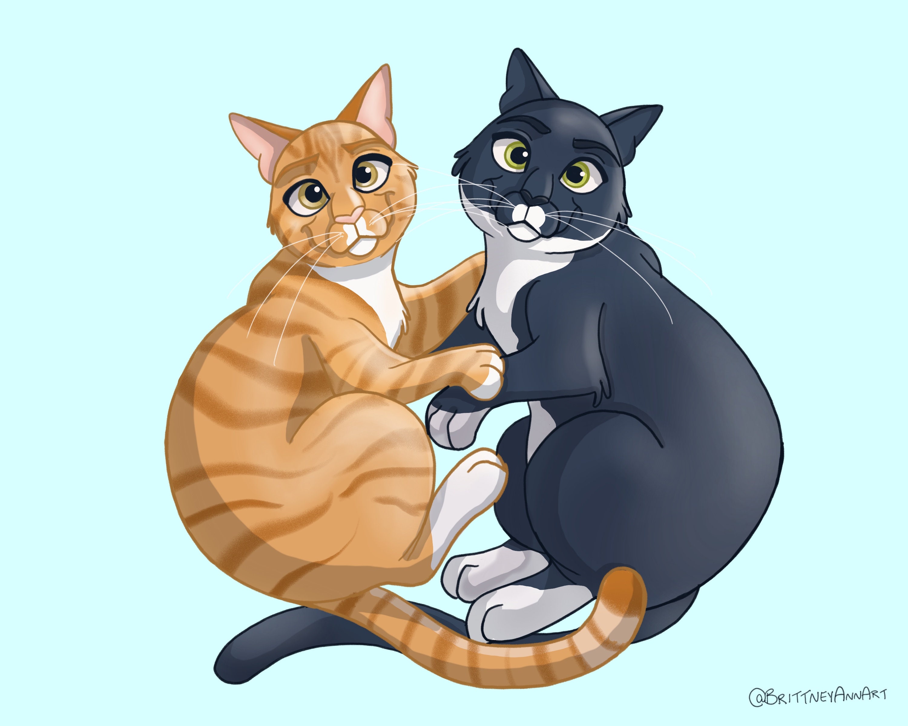 ❤️SALE❤レンガ タイル ꔛ‬ꕤ  Tabby & Tuxedo  Cats ❤️SALE❤レンガ タイル ꔛꕤ Tabby & Tuxedo Cats They tell me she