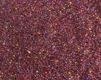 light pink fine holographic cosmetic glitter, body safe, nails, tumbler, resin, epoxy, craft *10 gram & 20 gram* (.4mm) | PINKIE