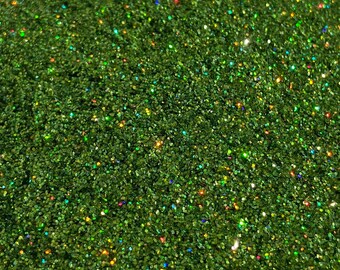light green fine holographic cosmetic glitter, body safe, nails, tumbler, resin, epoxy, craft *10 gram & 20 gram* (.4mm) | EMERALD CITY