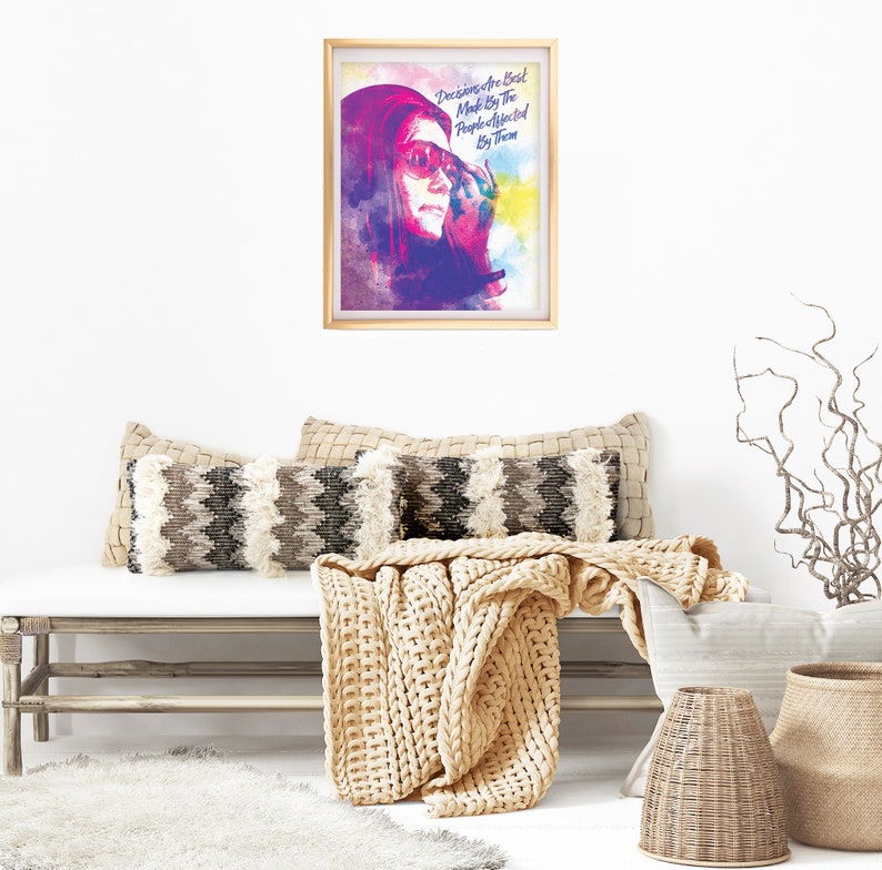 Gift for Mom Dorm Room Decor Feminist Wall Art Gloria Steinem Poster