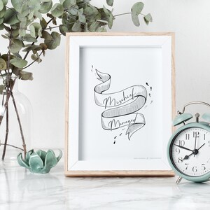 Printable Marauder’s Map ‘Mischief Managed&#39; Lettering Quote Wall Art Print