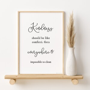 Kindness Quote Print: Inspirational Calligraphy Wall Art (Digital Download)