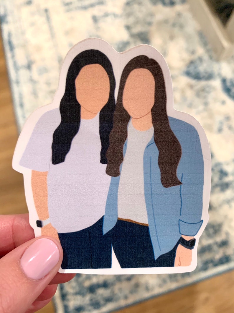 Portrait Stickers Custom Vinyl Sticker Procreate Portrait Etsy