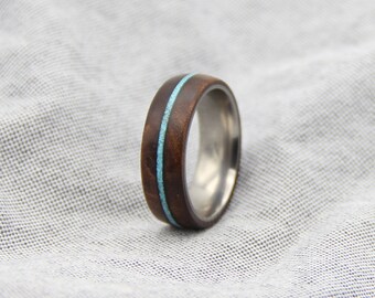 Promise Ring Wedding Band Minimalist Silver Wedding Ring 50/% Off Slim Olive Wood Root Burl Ring With Solid Silver Core Stacking Ring
