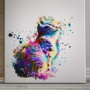 Retrato de mascota personalizado, retrato de gato, retrato de perro, pintura de mascota, regalo personalizado, acuarela digital, lienzo, metal, papel, taza, sin riesgo