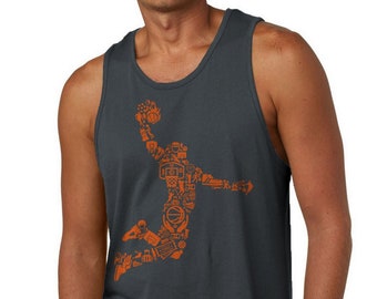 Basketball Player, Funny Graphic Tee T-shirts/Tank Jersey Gift for Men, Youth, Boys, Birthday