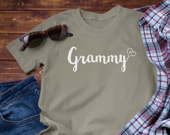 Grammy Shirt, Grammy Gift, Grandma heart Shirt, Christmas Mother's Day Gift, pregnancy announcement, Gammy Gramma Grammy Grammie Gift