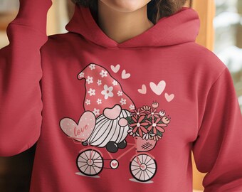 Valentines Gnome Shirt, Valentines Gnome Sweatshirt, LOVE Gnome for Valentines Day Sweatshirt, Gift for her, Valentine Gift, Valentine Shirt