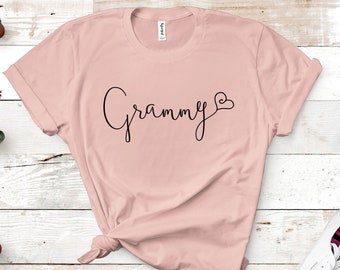 Grammy Shirt, Grammy Gift, Grandma Shirt, Christmas Mother's Day Gift, pregnancy announcement, Gammy Gramma Grammy Grammie Gift