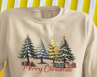 Christmas Tree Sweatshirt, Christmas Sweatshirt, Merry Christmas Sweatshirt, Holiday Sweatshirt, Christmas shirt Gift, Christmas Hoodie