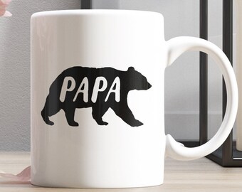 Mama Bear & Papa Bear Mug, Pregnancy Announcement Mug, Mugs for Mom and Dad Bear Mug, Papa bear Mug, Mama mug Gift