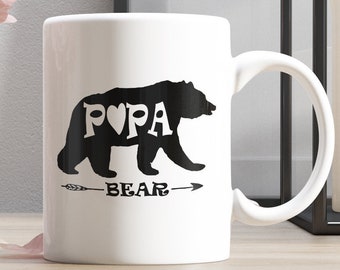 Mama Bear & Papa Bear Mug, Pregnancy Announcement Mug, Mugs for Mom and Dad Bear Mug, Papa bear Mug, Mama mug Gift